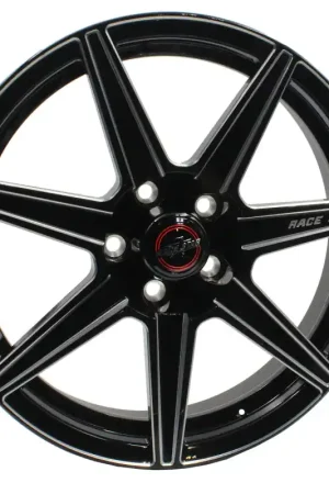 Race Star 72 ValStar 15x3.75 / 5x4.75BC / 1.75BS / 3.072in CB / Black w/Machined Accents Wheel Price Drop