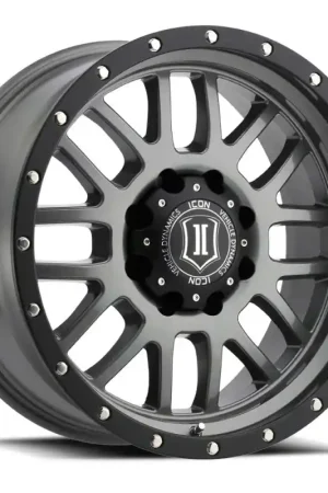 ICON Alpha 20x9 8x6.5 19mm Offset 5.75in BS 125.2mm Bore Gun Metal Wheel Fresh Stock