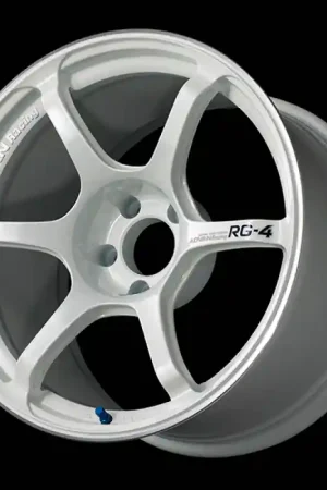 Editor’s Pick Advan RG-4 17x9.0 / +45 Offset / 5x114.3 / 73mm Bore / Racing White Metallic and Ring