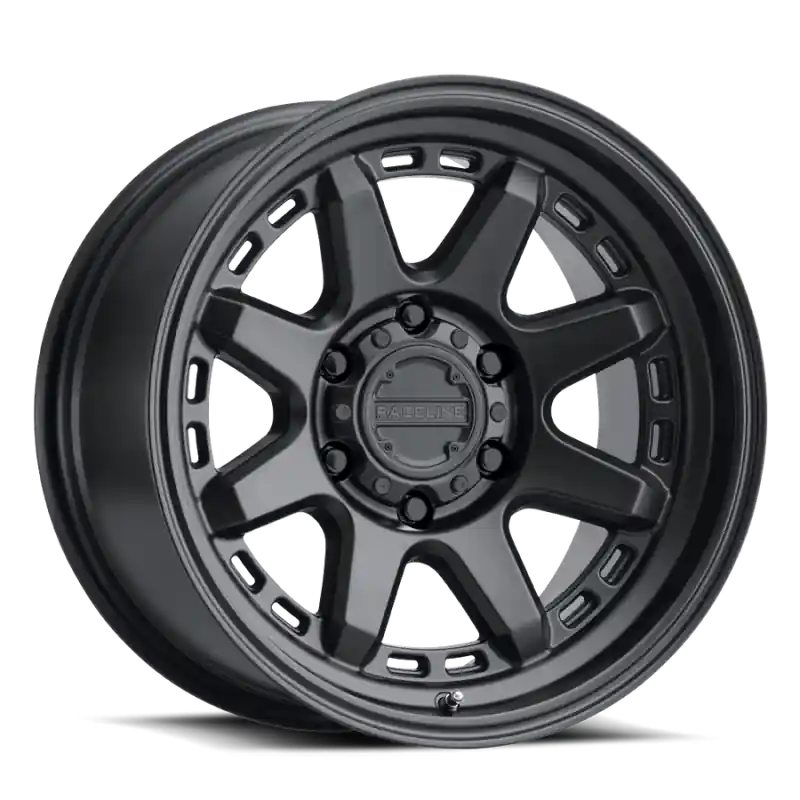 Raceline 947B Scout 18x8in / 5x110 BP / 35mm Offset / 72.62mm Bore - Satin Black Wheel New Release