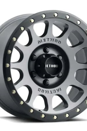Limited Offer Method MR305 NV 18x9 / +18mm Offset / 8x6.5 BP / 130.81mm CB / Titanium - Matte Black Lip Wheel