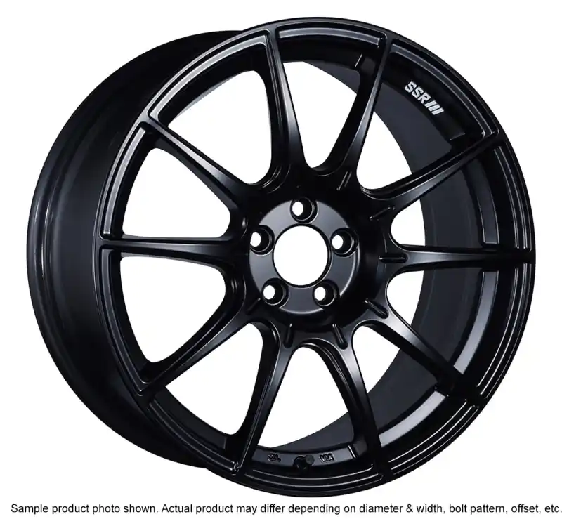 SSR GTX01 17x9 5x114.3 15mm Offset Flat Black Wheel Exclusive