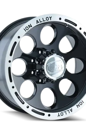 ION Type 174 15x10 / 6x139.7 BP / -38mm Offset / 106mm Hub Black/Machined Wheel Fan Favorite