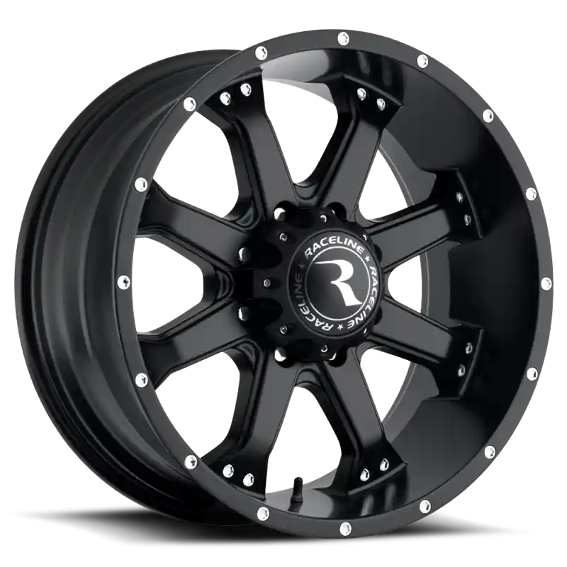 Price Drop Raceline 991B Assault 20x9in / 8x170 BP / 18mm Offset / 125.2mm Bore - Satin Black Wheel