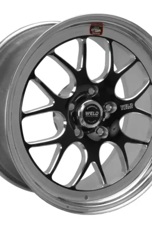 Premium Weld S77 18x8.5 / 5x4.75 BP / 5.6in. BS Black Wheel (High Pad) - Non-Beadlock