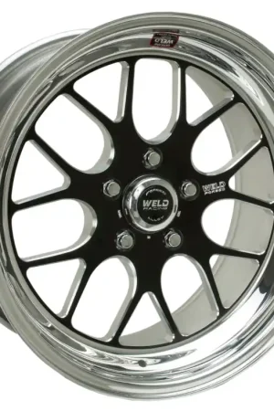 Best Seller Weld S77 18x12 / 5x4.75 BP / 6.2in. BS Black Wheel (Low Pad) - Non-Beadlock