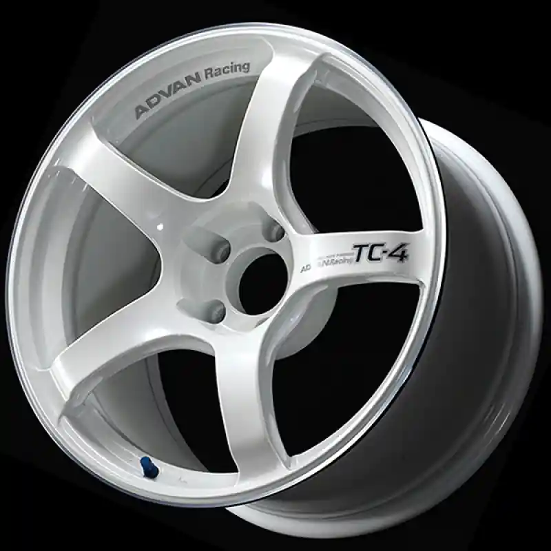 Advan TC4 17x7.5 / +37 Offset / 5x100 / 63mm Bore / Racing White Metallic and Ring Must Have
