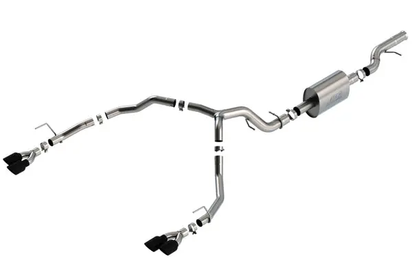 Big Sale Borla 21-22 Chevrolet Tahoe 6.2L V8 2/4WD 4DR T-304 SS S-Type Cat-Back Exhaust w/ Black Chrome Tips