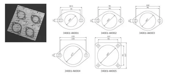 Buy Direct HKS Gasket 65mm Universal EX (2pcs)