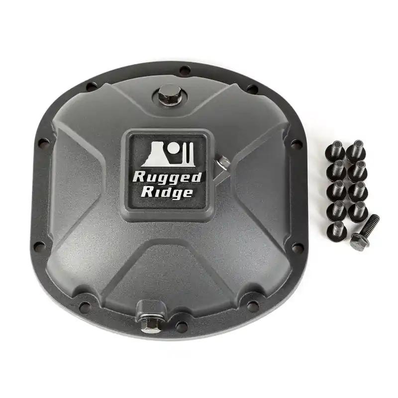 Rugged Ridge Boulder Aluminum Differential Cover Dana 30 Black Trending