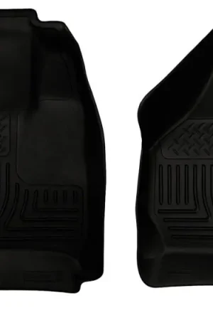Next Day Delivery Husky Liners 08-10 Ford SuperDuty Regular/Super/Crew Cab WeatherBeater Black Floor Liners