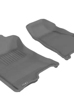 3D MAXpider 2004-2012 Chevrolet/GMC Colorado/Canyon Crew Cab Kagu 1st Row Floormat - Gray Trusted Brand