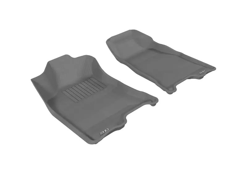 3D MAXpider 2004-2012 Chevrolet/GMC Colorado/Canyon Crew Cab Kagu 1st Row Floormat - Gray Trusted Brand