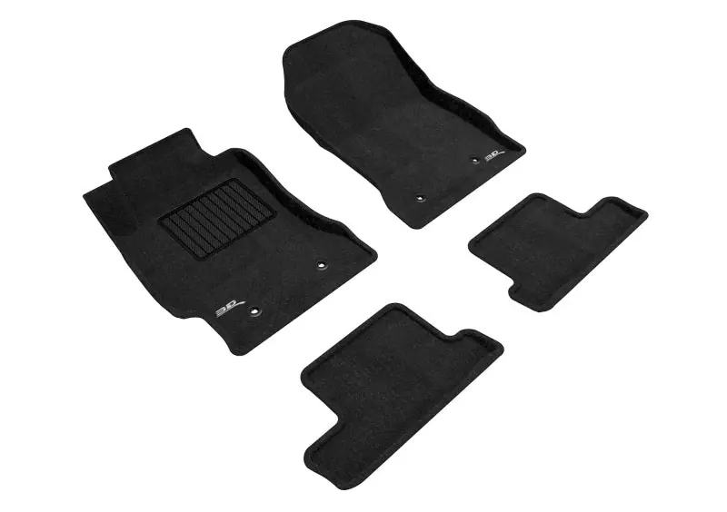 3D MAXpider 13-20 Subaru Brz Elegant 1st 2nd Row - Floor Mat Set (Black) Super Sale