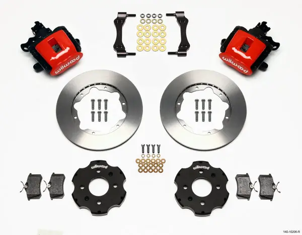 Modern Wilwood Combination Parking Brake Rear Kit 11.00in Red Civic / Integra Disc 2.39 Hub Offset