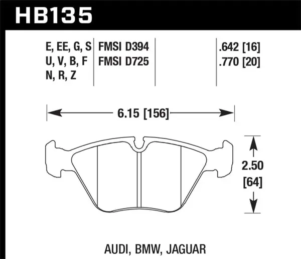 Latest Hawk 91-93 BMW M5/95-02 DTC-70 Race Front Brake Pads