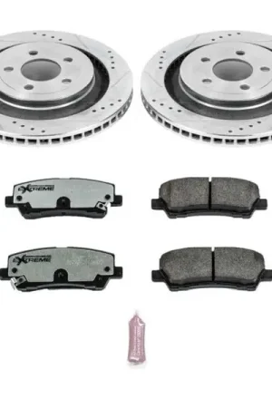 Power Stop 15-19 Ford Mustang Rear Z26 Street Warrior Brake Kit Reduced Price