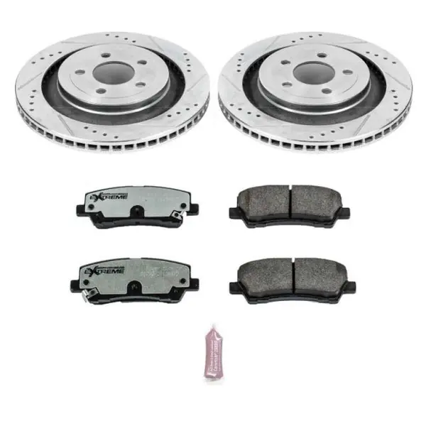 Power Stop 15-19 Ford Mustang Rear Z26 Street Warrior Brake Kit Reduced Price