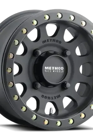 Method MR401 UTV Beadlock 15x6 / 5+1/49mm Offset / 5x4.5 / 72mm CB Matte Black Wheel Same Day Shipping