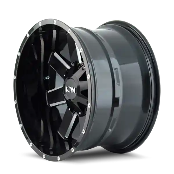 Get Yours ION Type 141 17x9 / 6x135 BP / 18mm Offset / 106mm Hub Gloss Black Milled Wheel