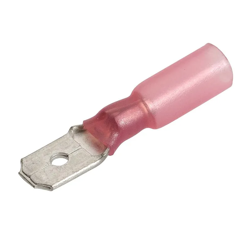 Narva 56320BL 6.3 X 0.8mm Adhesive Lined Male Blade Terminal Red (Pack Of 20) Free Delivery