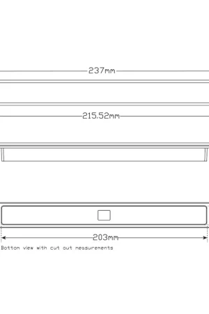 Price Drop LED Autolamps 235W12E LED Reverse Recessed Strip Lamp