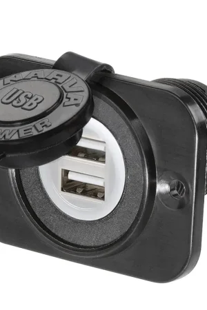 High Quality Narva 81134BL Heavy-Duty Dual USB Socket