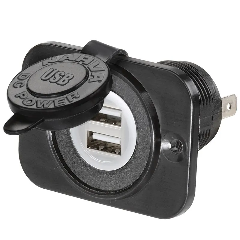 High Quality Narva 81134BL Heavy-Duty Dual USB Socket