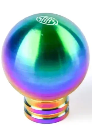 Sale SAAS Billet Gear Knob Neo Titanium Finish Ball Weighted - SGK4005