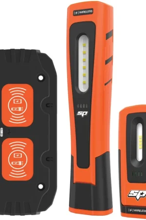 Free Delivery SP Tools Work Light\\/Flashlight - SMD LED - Wireless Charge - Twin Pack - SP81499(click \\u0026 collect only)