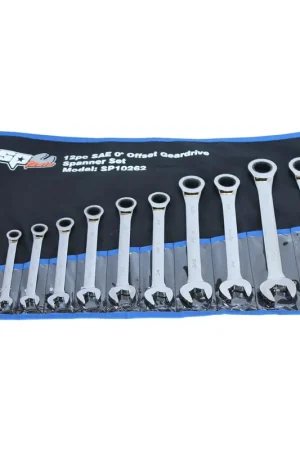 Special Discount SP Tools Gear Drive ROE Spanner Set - 0° Offset - SAE - 12pc - SP10262