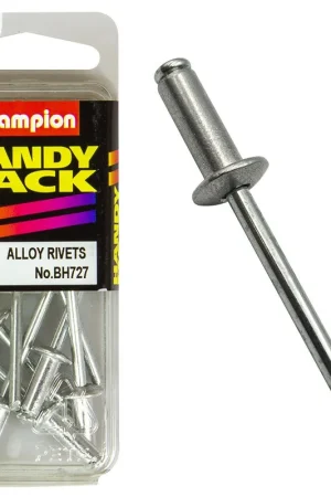 Deal Champion Pack of 8 4.8 x 12.50mm Aluminium Blind Rivets - BH727