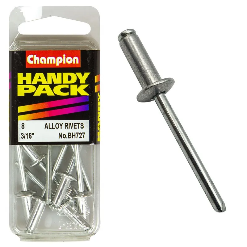 Deal Champion Pack of 8 4.8 x 12.50mm Aluminium Blind Rivets - BH727