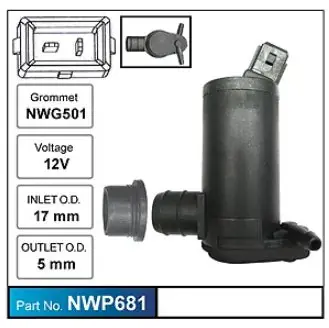 Buy Today Nice Windscreen Washer Pump - NWP681