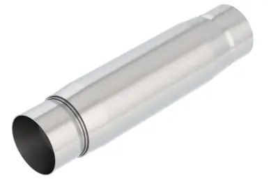 Borla CrateMuffler Resonator Option 3in Center/Center 3.5in Round x 10in - Null Sound Center/Center - 400939 Direct From Factory