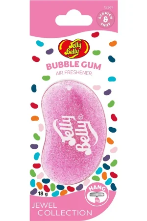 Jelly Belly 3D Jewel Hanging Air Freshener - Bubblegum (Single) - E303515500 Brand New