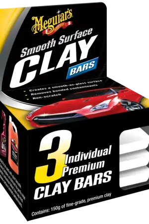 One Day Deal Meguiar's Smooth Surface Clay Bar - 3 Pack - G1117