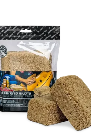 Shop Now Chemical Guys Workhorse Premium Microfiber Applicator, Tan- MIC28402