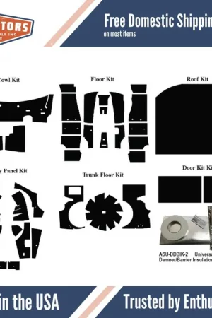 Insulation Sound Deadener Kit for 1969-1973 Datsun 240Z Acoustishield Complete Crafted