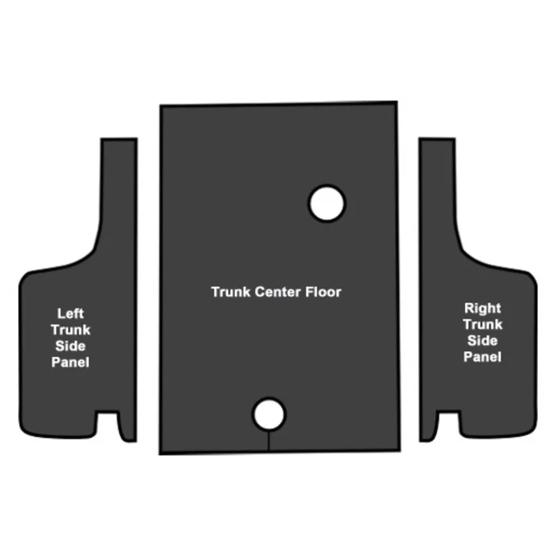 Sound Deadener for 1969-1970 Mercury Cougar Convertible EVA Trunk Area Piece 3Pc Price Drop