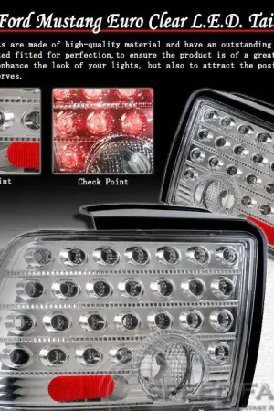 Chrome LED Taillights Same Day Shipping