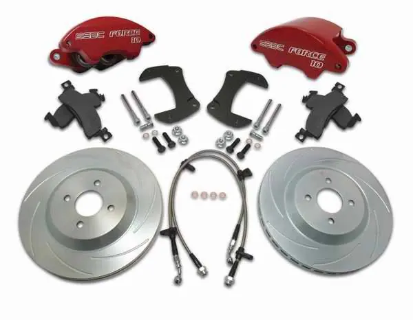 Deal SSBC Disc Brake Kit with Force 10 Super-Twin 2-Piston Aluminum Calipers & 12 Inch Rotors - Front - A168-3