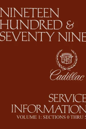 Reduced Price Service Manual for 1979 Cadillac