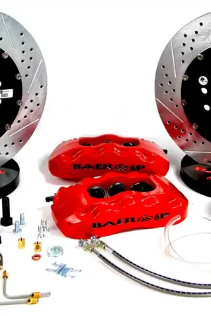 Free Delivery Baer Brakes 4301372HO-X1 Baer Brakes 14" Pro+ Front Brake Kit, Hugger Orange, SDZ, ARP Studs