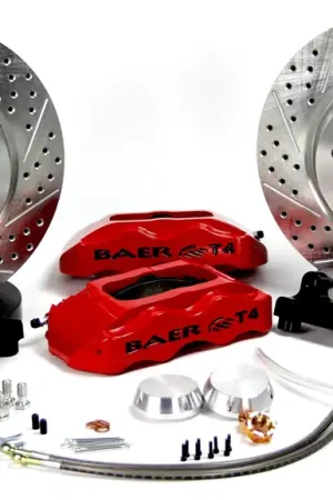 Baer Brakes 4261612MG Baer Brakes 13" Track4 Front Brake Kit, Monster Green, SDZ, Std. Studs Luxury
