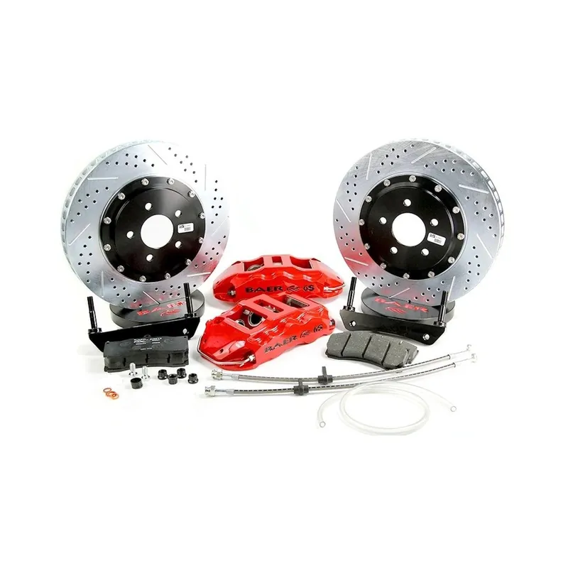 Fast Shipping Baer Brakes 4261008FR Baer Brakes 14" Extreme+ Front Brake Kit, Fire Red, SDZ
