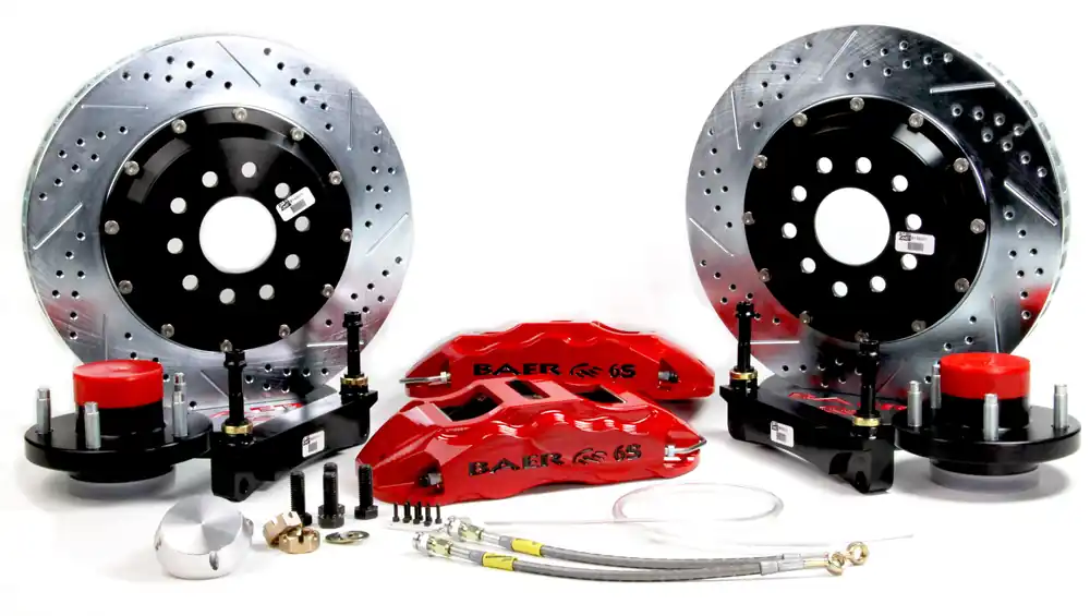 Mega Sale Baer Brakes 4261200HO-11 Baer Brakes 14" Extreme+ Front Brake Kit, Hugger Orange, Slot, ARP Studs