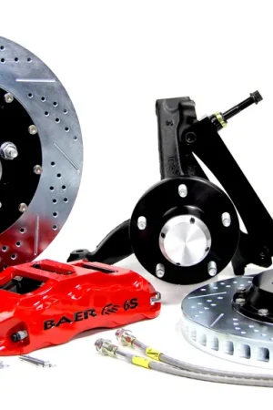 Last Chance Baer Brakes 4301369S-11 Baer Brakes 14" Extreme+ Front Brake Kit, Silver, Slot, ARP Studs