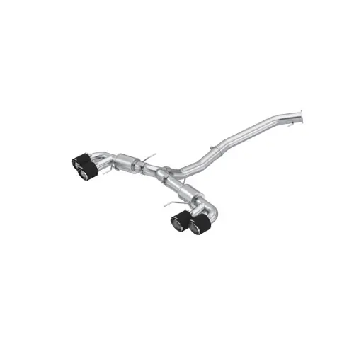 No Minimum Order MBRP Exhaust T304 Stainless Steel, 3.5" Cat-Back, Dual Split Rear, Quad Outlet with Carbon Fiber Tips for 2009-2024 Nissan GTR 3.8L - S44073CF