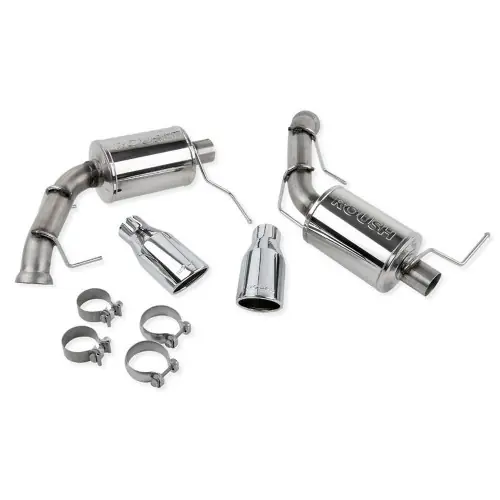 Best Choice Roush Axle-Back Exhaust System with Round Tips for 2011-2014 Mustang 3.7L V6 - 421145